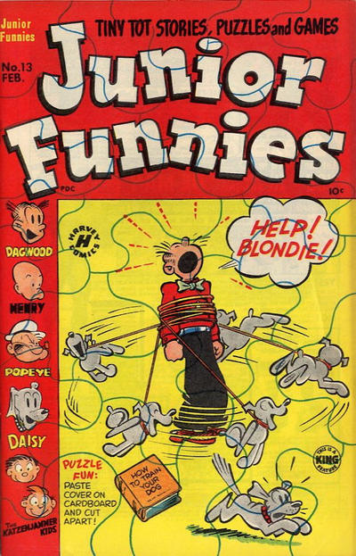 Cover for Junior Funnies (Harvey, 1951 series) #13