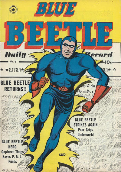 Cover for Blue Beetle (Superior, 1950 series) #5 [58]