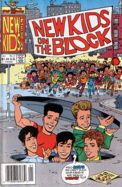 Cover for The New Kids on the Block: NKOTB (Harvey, 1990 series) #2 [Newsstand]