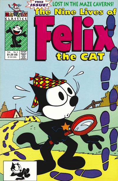 Cover for The Nine Lives of Felix the Cat (Harvey, 1991 series) #3 [Direct]