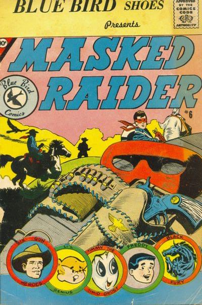 Cover for Masked Raider (Charlton, 1959 series) #6 [Blue Bird Shoes]