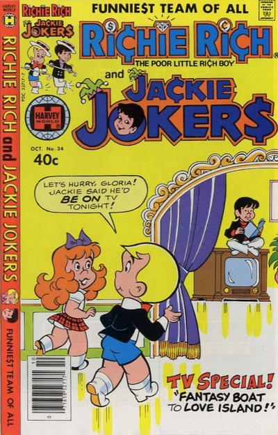 Cover for Richie Rich & Jackie Jokers (Harvey, 1973 series) #34