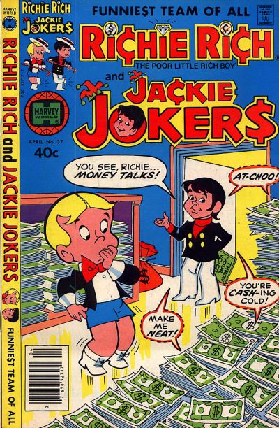 Cover for Richie Rich & Jackie Jokers (Harvey, 1973 series) #37