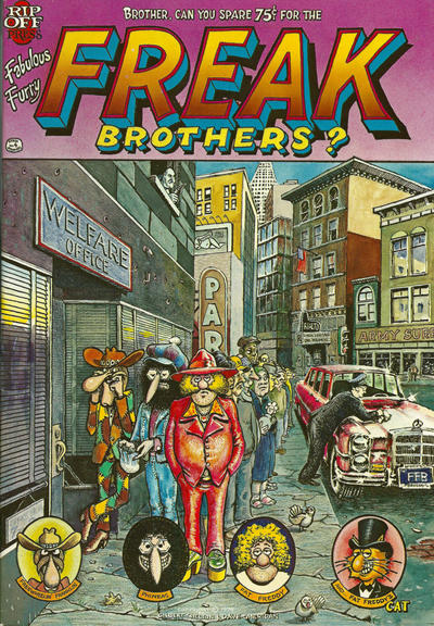 Cover for The Fabulous Furry Freak Brothers (Rip Off Press, 1971 series) #4 [First Printing]