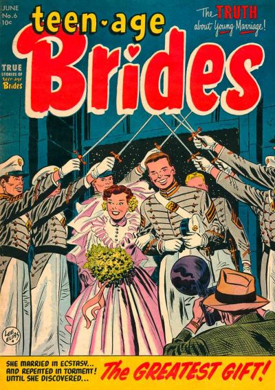 Cover for Teen-Age Brides (Harvey, 1953 series) #6