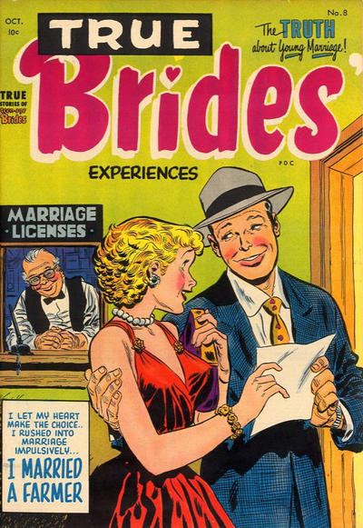 Cover for True Brides' Experiences (Harvey, 1954 series) #8