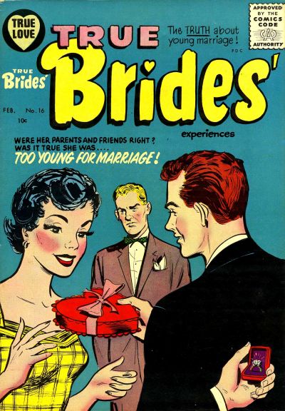 Cover for True Brides' Experiences (Harvey, 1954 series) #16