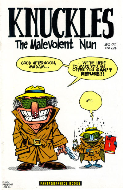 Cover for Knuckles the Malevolent Nun (Fantagraphics, 1991 series) #2