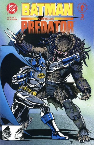 Cover for Batman versus Predator [Regular] (DC; Dark Horse, 1991 series) #3 [Direct]