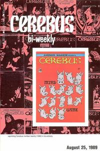 Cover Thumbnail for Cerebus Bi-Weekly (Aardvark-Vanaheim, 1988 series) #20