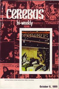 Cover Thumbnail for Cerebus Bi-Weekly (Aardvark-Vanaheim, 1988 series) #23
