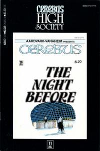 Cover Thumbnail for Cerebus: High Society (Aardvark-Vanaheim, 1990 series) #11
