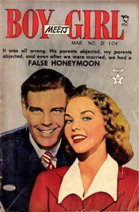 Cover Thumbnail for Boy Meets Girl (Lev Gleason, 1950 series) #21