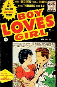 Cover Thumbnail for Boy Loves Girl (Lev Gleason, 1952 series) #56