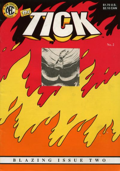 Cover for The Tick (New England Comics, 1988 series) #2 [Die-cut First Printing]