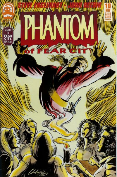 Cover for Phantom of Fear City (Claypool Comics, 1993 series) #10