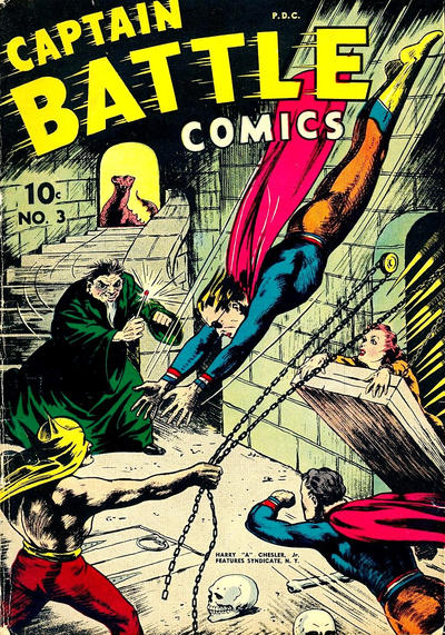 Cover for Captain Battle Comics (Chesler / Dynamic, 1942 series) #3