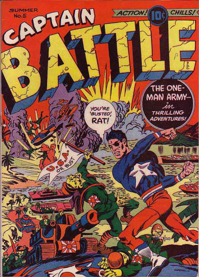 Cover for Captain Battle (Picture Scoop, Inc., 1943 series) #5