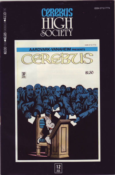 Cover for Cerebus: High Society (Aardvark-Vanaheim, 1990 series) #12