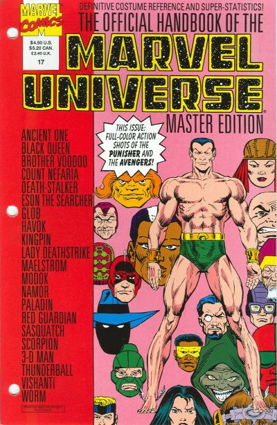 Cover for The Official Handbook of the Marvel Universe: Master Edition (Marvel, 1990 series) #17
