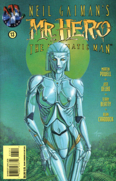 Cover for Neil Gaiman's Mr. Hero - The Newmatic Man (Big Entertainment, 1995 series) #13