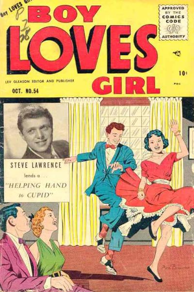 Cover for Boy Loves Girl (Lev Gleason, 1952 series) #54