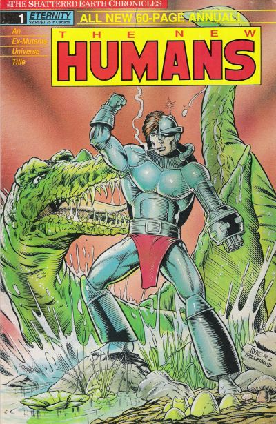 Cover for New Humans Annual the Shattered Earth Chronicles (Malibu, 1989 series) #1