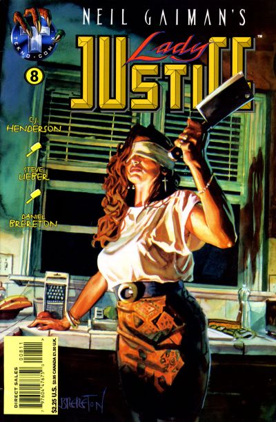 Cover for Neil Gaiman's Lady Justice (Big Entertainment, 1995 series) #8