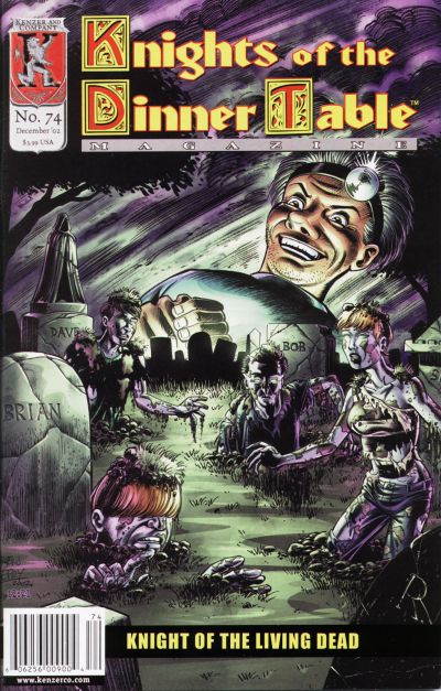 Cover for Knights of the Dinner Table (Kenzer and Company, 1997 series) #74
