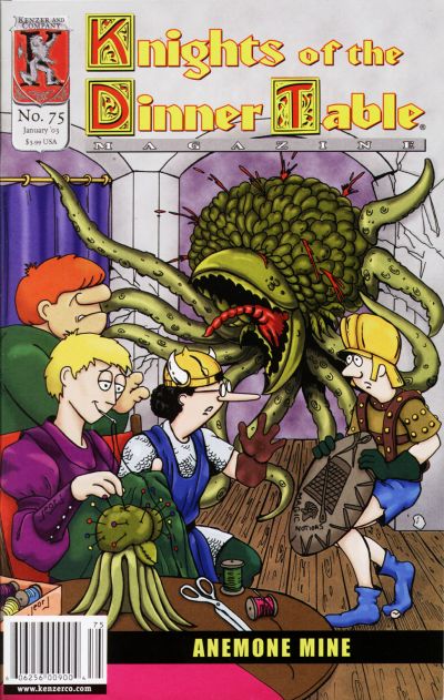 Cover for Knights of the Dinner Table (Kenzer and Company, 1997 series) #75