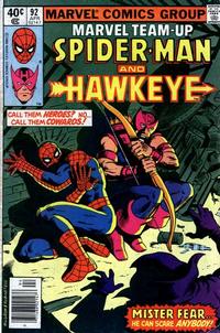 Cover for Marvel Team-Up (Marvel, 1972 series) #92 [Newsstand]