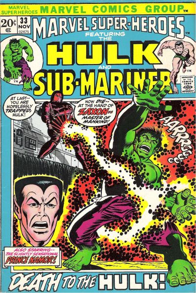 Cover for Marvel Super-Heroes (Marvel, 1967 series) #33