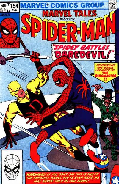 Cover for Marvel Tales (Marvel, 1966 series) #154 [Direct]