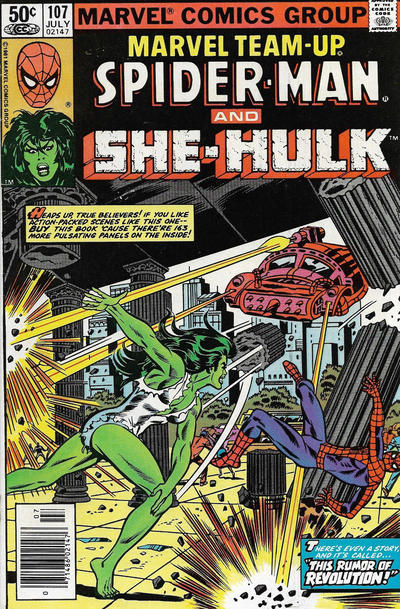 Cover for Marvel Team-Up (Marvel, 1972 series) #107 [Newsstand]