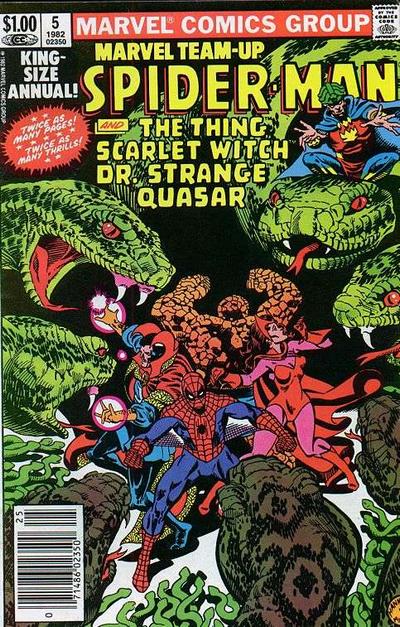 Cover for Marvel Team-Up Annual (Marvel, 1976 series) #5 [Newsstand]