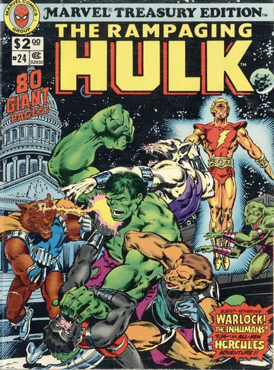 Cover for Marvel Treasury Edition (Marvel, 1974 series) #24 [Newsstand]