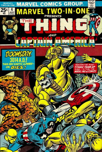 Cover for Marvel Two-in-One (Marvel, 1974 series) #4