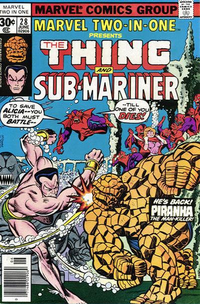 Cover for Marvel Two-in-One (Marvel, 1974 series) #28 [30¢]