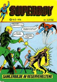 Cover Thumbnail for Superboy (Illustrerte Klassikere / Williams Forlag, 1969 series) #5/1976