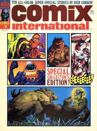 Cover for Comix International (Warren, 1974 series) #1