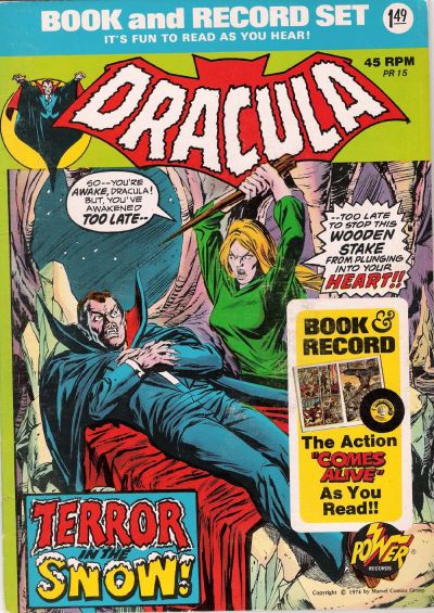 Cover for Dracula: Terror in the Snow! [Book and Record Set] (Peter Pan, 1974 series) #PR15