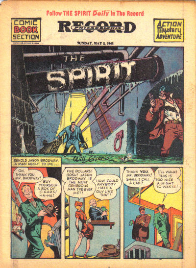 Cover for The Spirit (Register and Tribune Syndicate, 1940 series) #5/2/1943