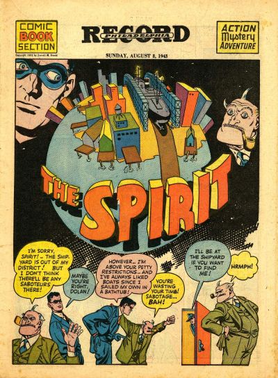 Cover for The Spirit (Register and Tribune Syndicate, 1940 series) #8/8/1943