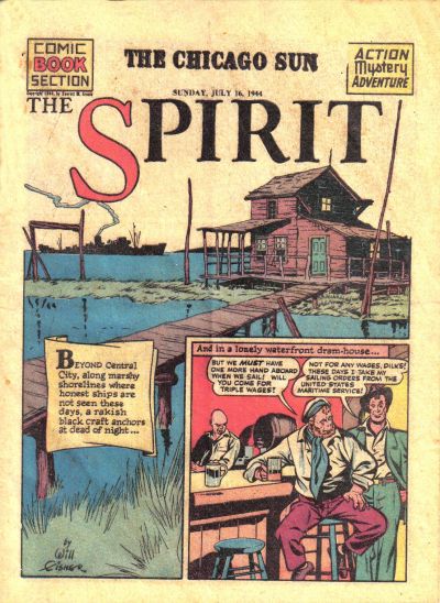 Cover for The Spirit (Register and Tribune Syndicate, 1940 series) #7/16/1944