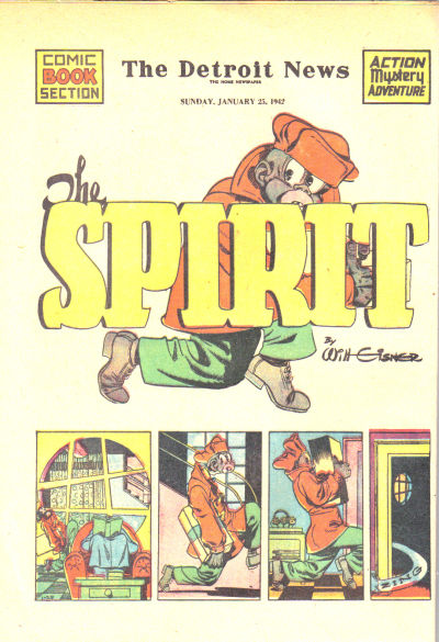 Cover for The Spirit (Register and Tribune Syndicate, 1940 series) #1/25/1942
