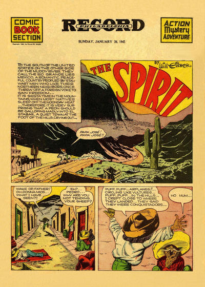 Cover for The Spirit (Register and Tribune Syndicate, 1940 series) #1/26/1941