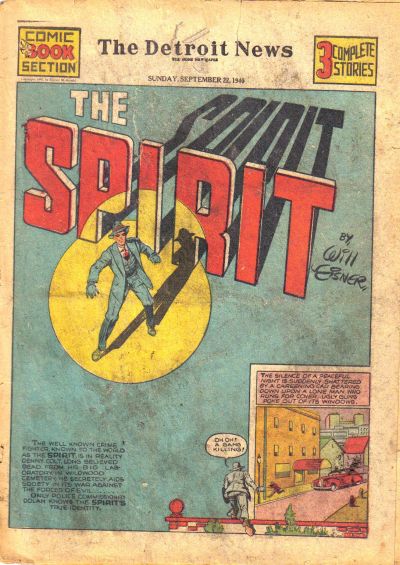 Cover for The Spirit (Register and Tribune Syndicate, 1940 series) #9/22/1940