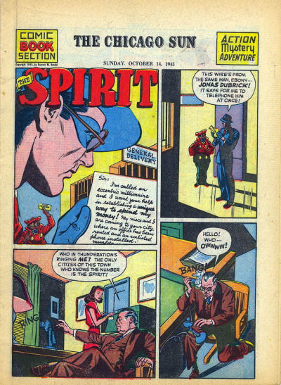 Cover for The Spirit (Register and Tribune Syndicate, 1940 series) #10/14/1945