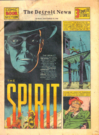Cover for The Spirit (Register and Tribune Syndicate, 1940 series) #11/24/1940