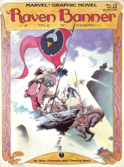 Cover for Marvel Graphic Novel (Marvel, 1982 series) #15 - Raven Banner: A Tale of Asgard